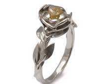 Silver rose engagement ring everquest