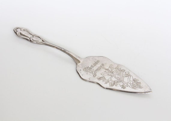 Vintage Silver Cake Server 10