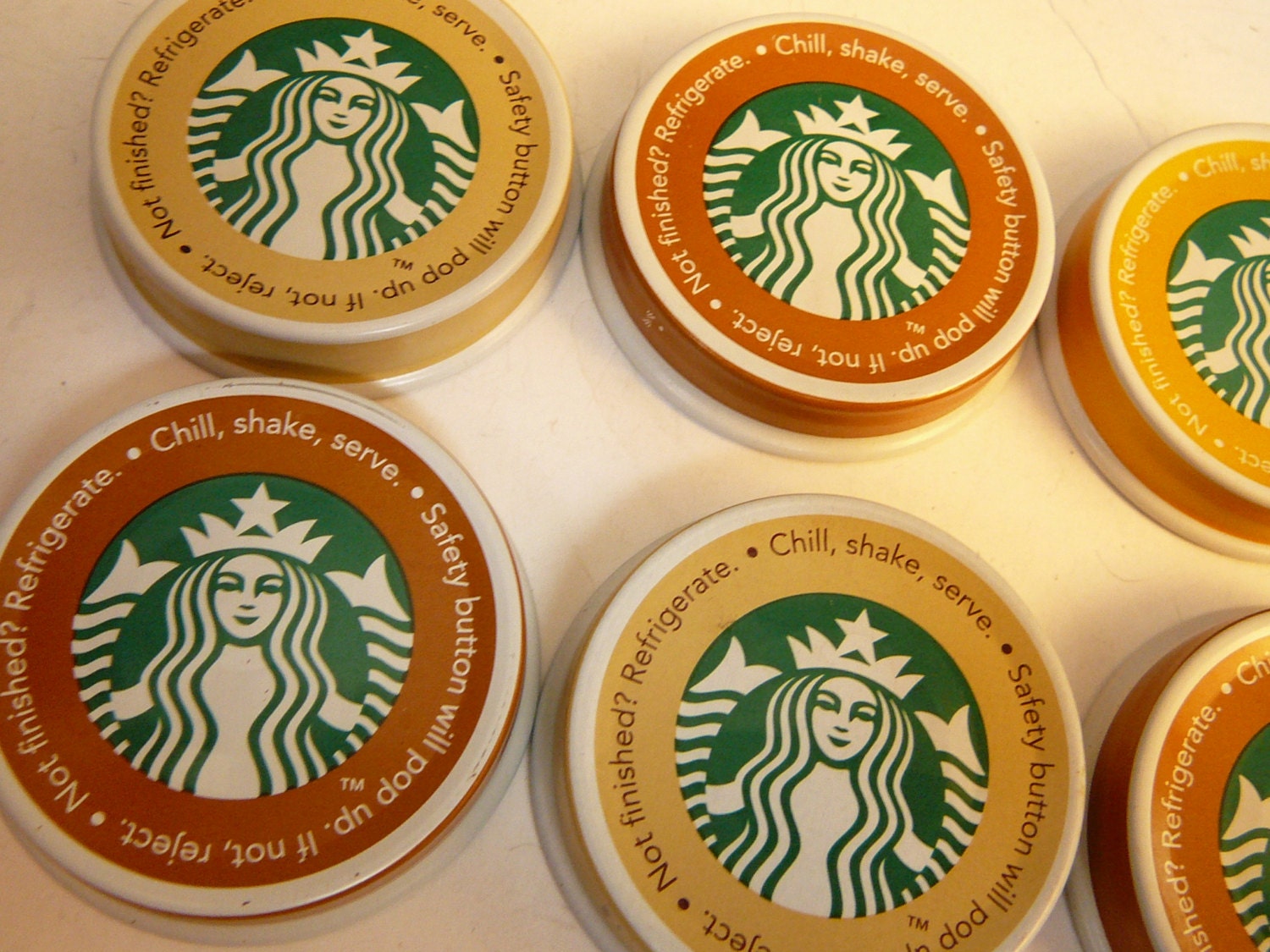 Lot of 10 Starbucks frappuccino coffee Mermaid drink caps for recycle
