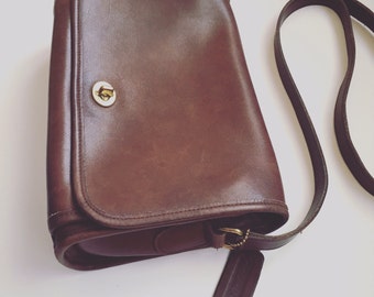 chocolate brown leather bag