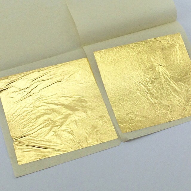 Edible Gold Leaf Loose Sheets /5 sheets by HeavensSweetnessShop