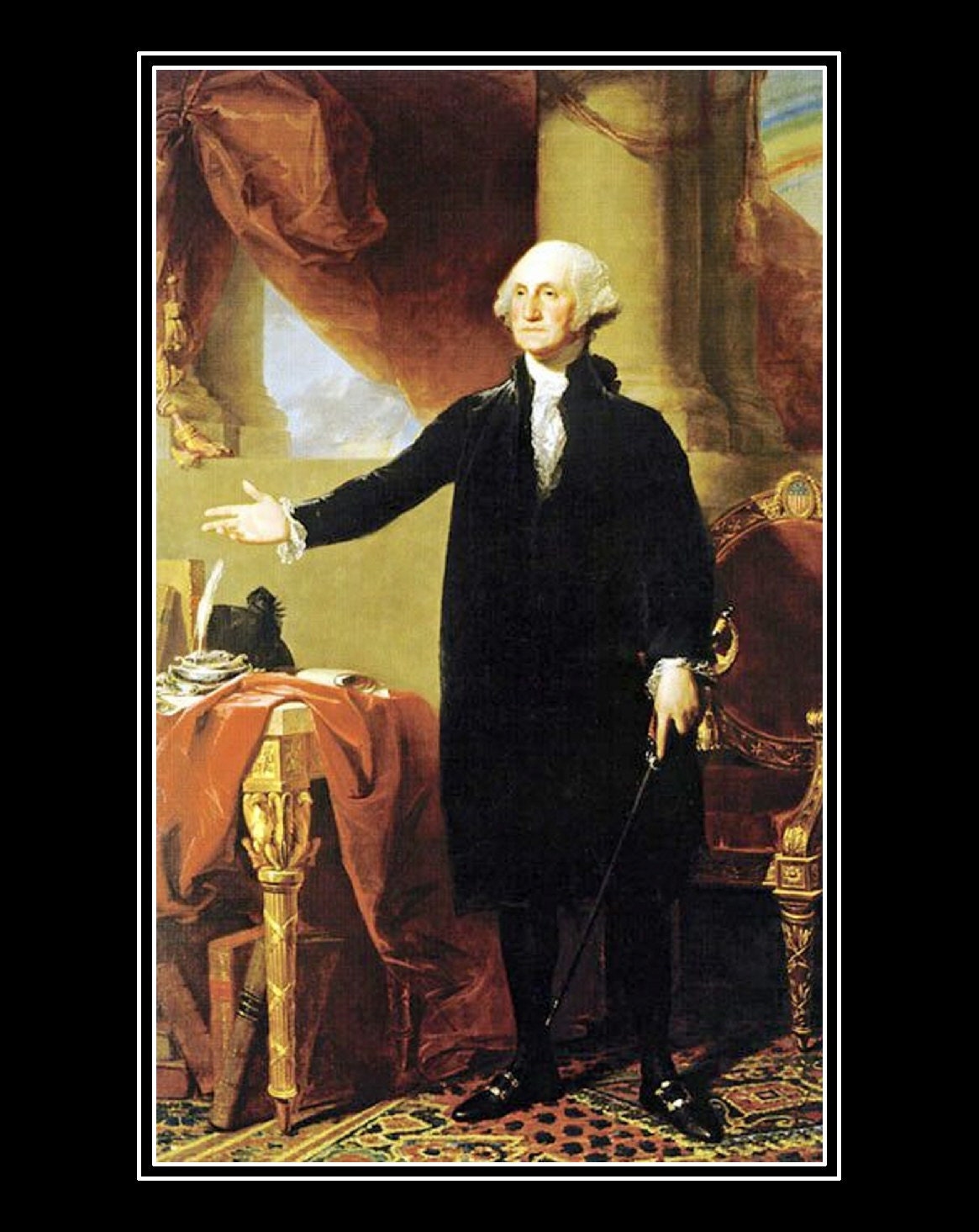 WASHINGTON 1796 president painting by Gilbert Stuart
