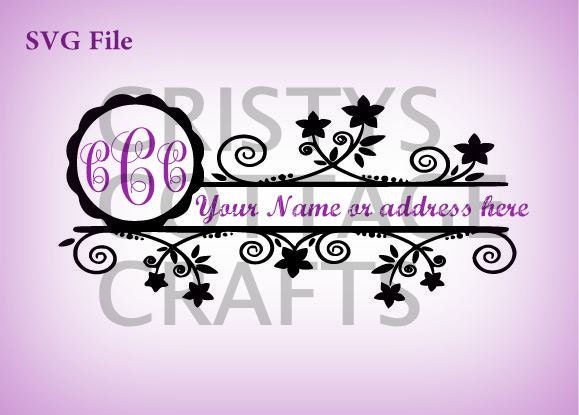 Download monogram decoration for mailbox or other home decor