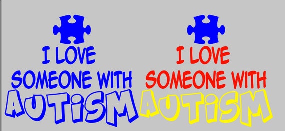 Download I Love Someone with Autism Autism Awareness by ApareciumDesign