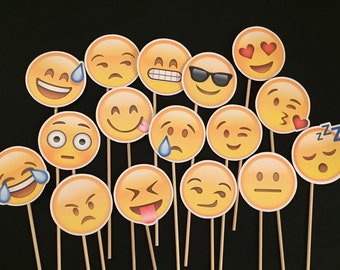 8 Emoji Photo Booth Props *you pick*