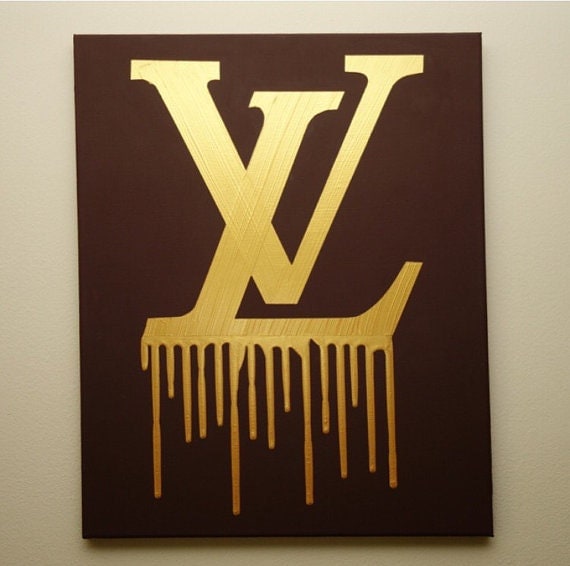 Louis Vuitton Drip Painting 16x20 LV Inspired by TiffanyUssery