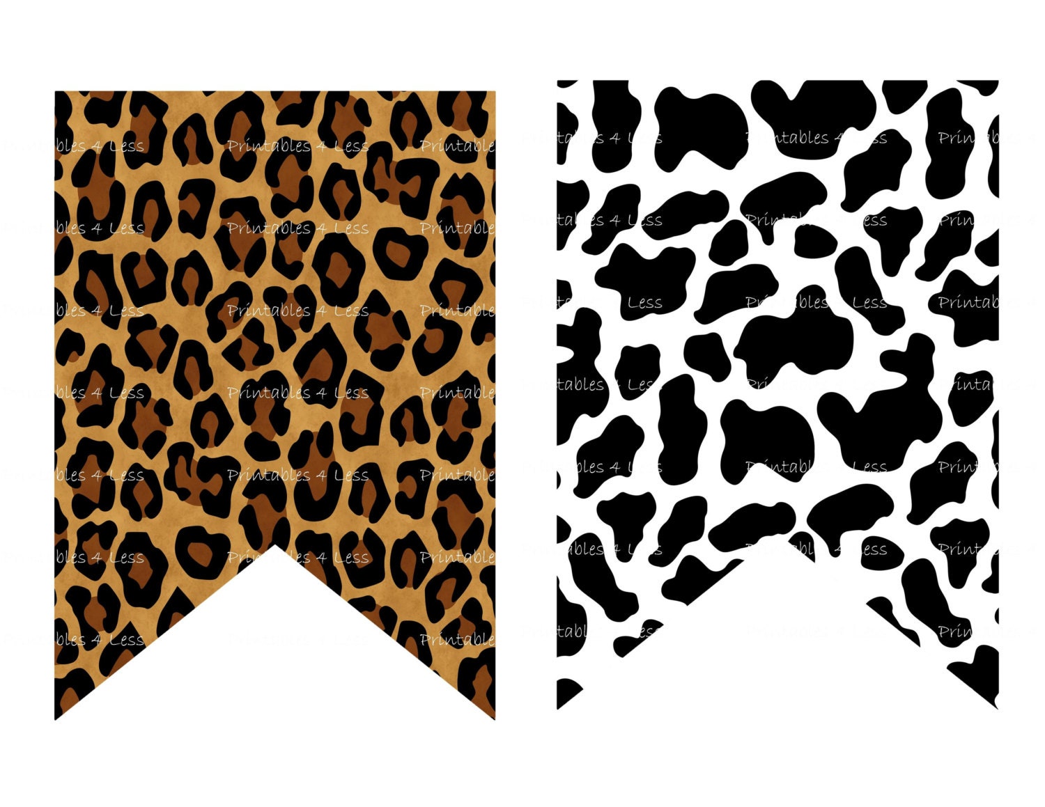 Animal Print Banner Wild Animal Banner Safari Banner Jungle