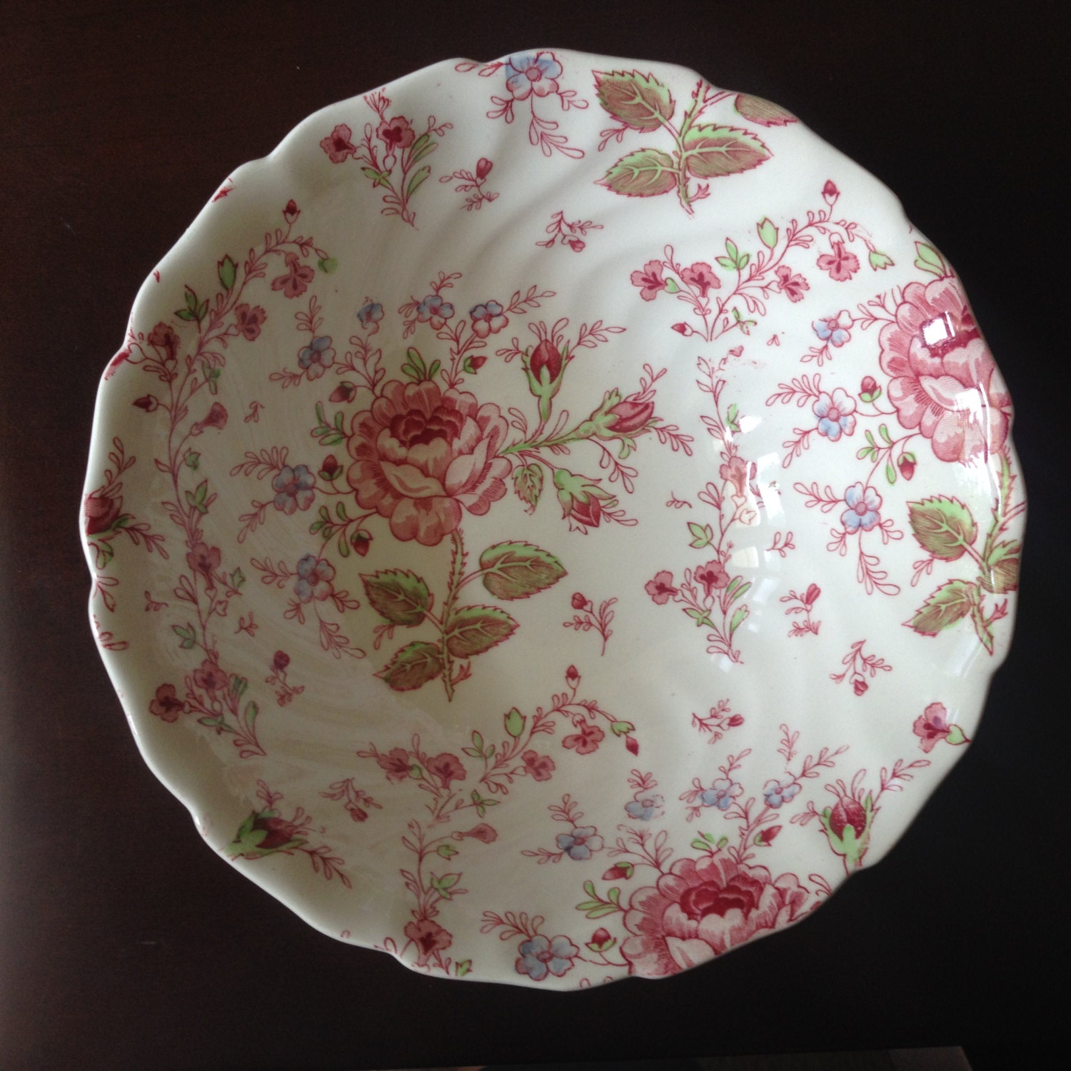 Johnson Brothers Rose Chintz China Round by lulusvintagechina