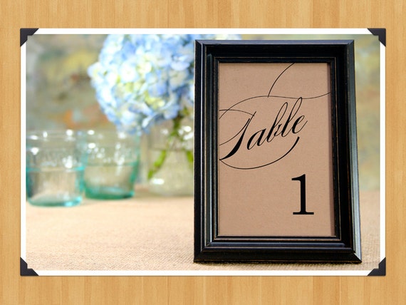 printable table numbers 1 20 for weddings or showers diy