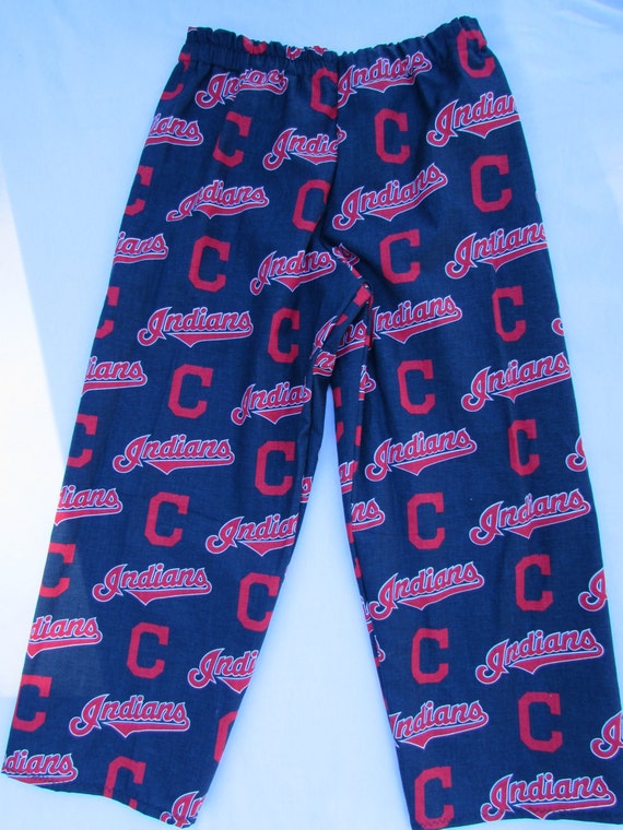 Cleveland Indians pajama pants,Boys Indians pajamas,Girls Indians pajamas,women Indians pajamas,Men Indians bottoms,family Indians bottoms