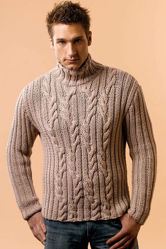 MADE TO ORDER men's turtleneck Sweater V-neck men crewneck