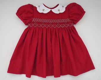 Baby Girl Ivory Vintage Smocked Dress main image 1