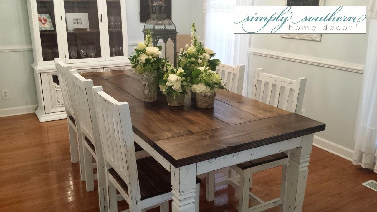 Farmhouse Table w/ thick turned legs square style