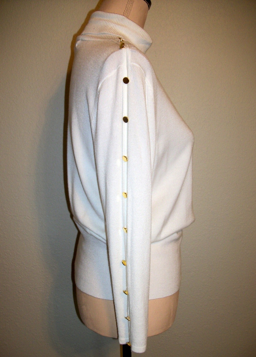 Womens Turtleneck Sweater Cream Turtleneck by