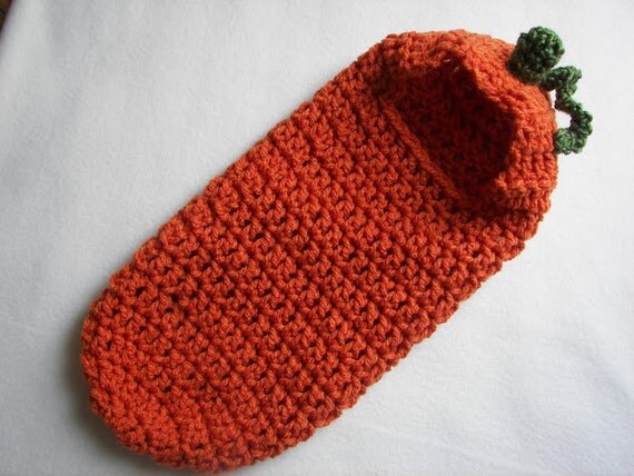 Download Crochet Pattern Newborn Hooded Cocoon Pod Pumpkin Instant