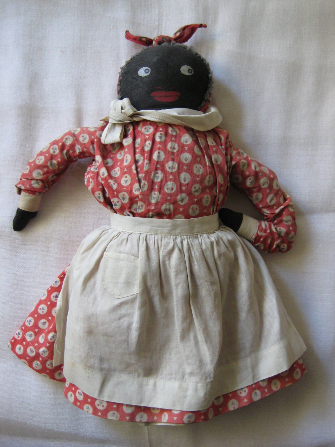 Antique Black Rag Doll in Excellent Condition c1900