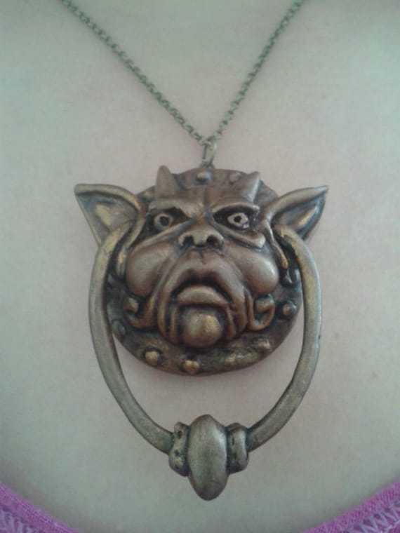 hanging door knocker labyrinth by lilithdolls on Etsy