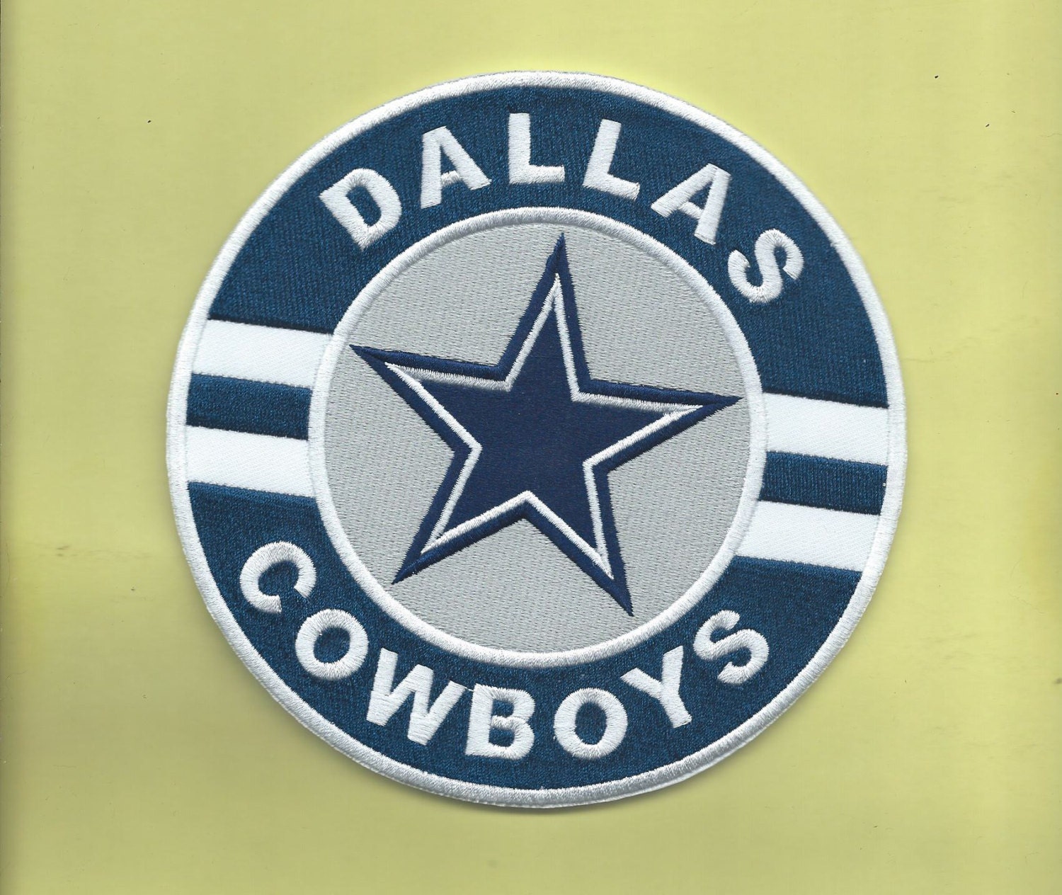 New 6 Inch Dallas Cowboys Iron on Patch Free by BIGDAVEPATCHES