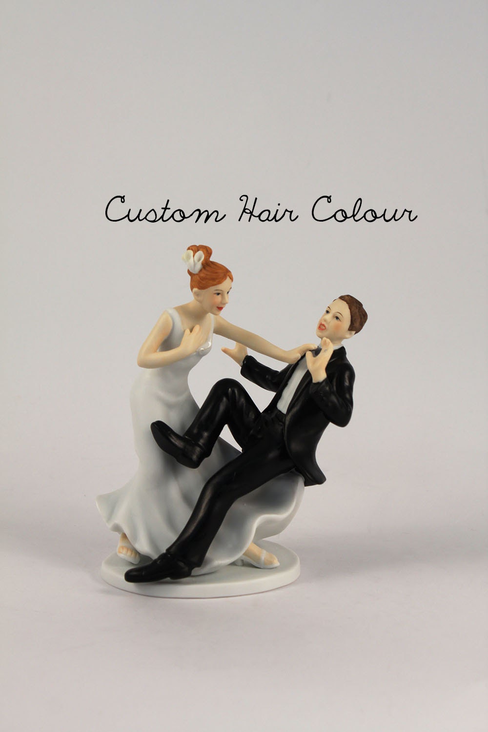 Custom Wedding Cake Topper Funny Bride and Groom Groom