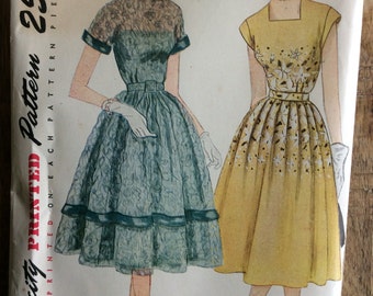Simplicity pattern 3556 party dress junior size 12 UNCUT