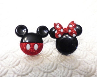 Mickey and Minnie Mouse Earrings