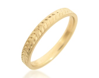 mens wedding ring wheat