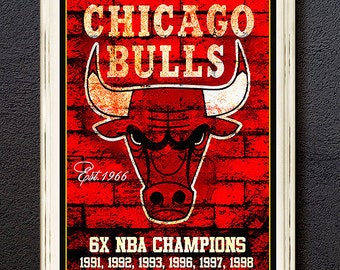 Chicago Bulls Art | Etsy