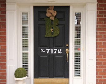 Large Vinyl House Numbers Decal for Front Door--In Black or White