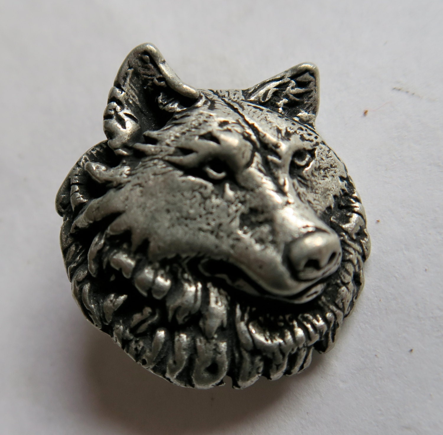 pewter wolf figurine