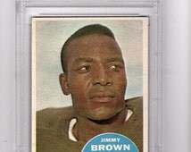 1960 <b>Jim Brown</b> Topps Football Card #23 Graded PSA 6 EX-MT Cleveland Browns - il_214x170.816655052_gd9h