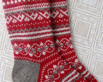 knit socks Wool socks Christmas gift Norwegian Christmas socks knitted socks. gift to man. gift to a woman. men's socks. Women's socks