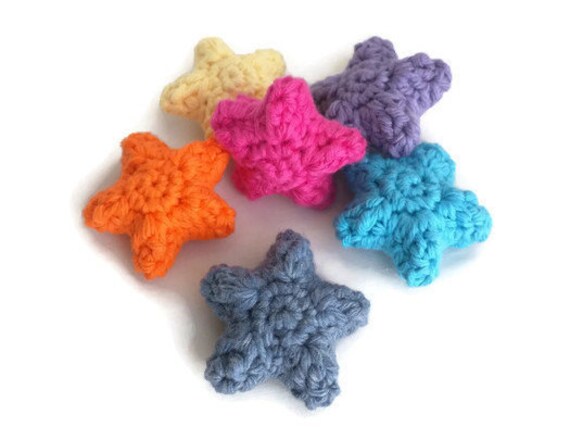 Amigurumi sterne multicolour gefüllte sterne häkeln