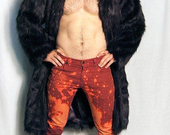 Faux Fur Burning Man Coat