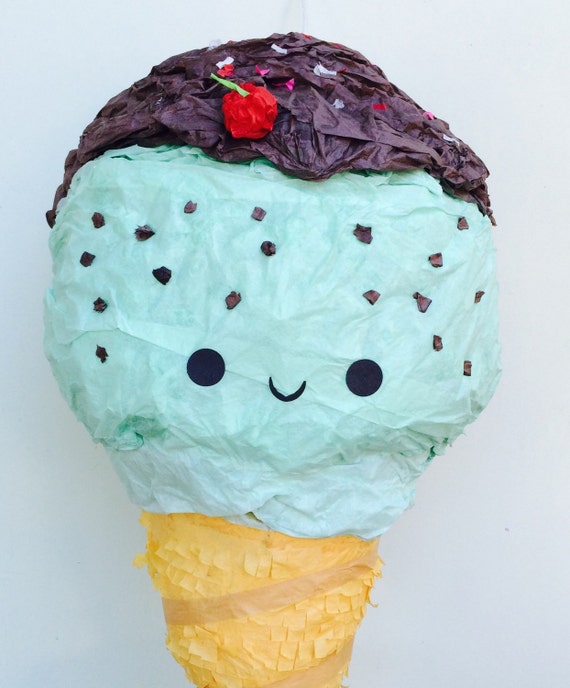 Ice Cream Cone Pinata by WhackPinatas on Etsy