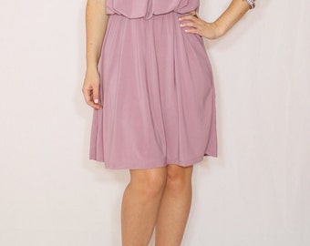 Light purple dress Lilac Bridesmaid dress Short dress Party dress