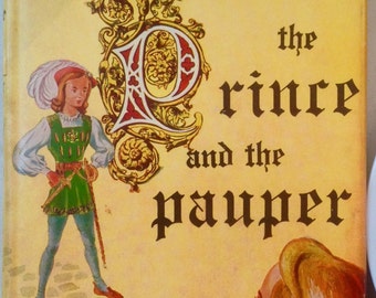Vintage Classic Children's Book // The Prince and the Pauper by Samuel Clemens (Mark Twain)