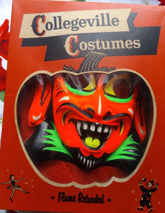 Vintage Collegeville Devil Costume in Box in Size Medium