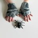 Fingerless Gloves, Variegated Gray Wool, Arm Warmers, Gloves, Fingerless Mittens, Wrist Warmers, Winter Gloves, Hand Warmers, Women, Mittens