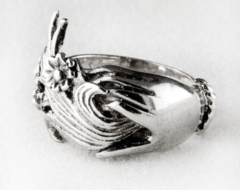 Handful of Flowers Sterling Silver Ring