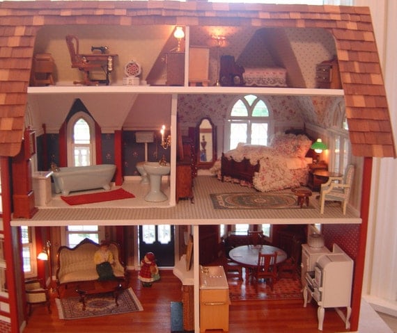 Dollhouse Full Scale 1:12 Built From A Kit Layaway Plan