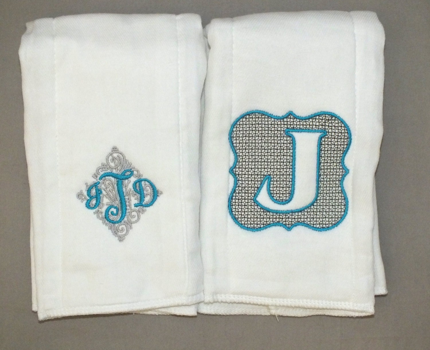 Personalized baby boy burp cloths monogrammed baby boy burp