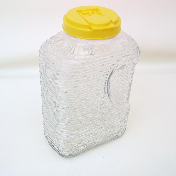 Vintage Refrigerator Glass Bottle Water Pitcher by WhimzyThyme