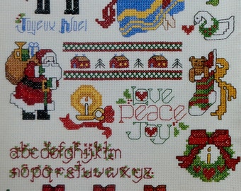 Leisure Arts Mini Series #18 MERRY YULETIDE One Nighters - Counted Cross Stitch Pattern Chart