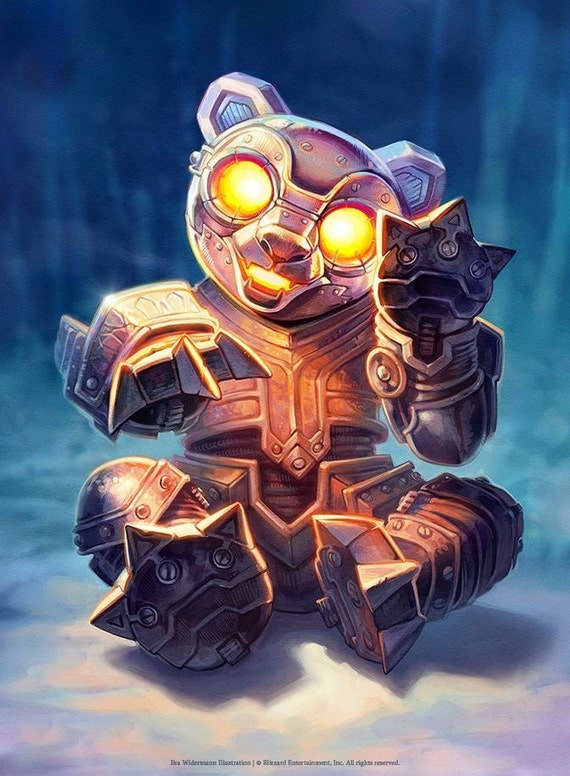 Hearthstone Robo Cub Art Print by EvaWidermann steampunk buy now online