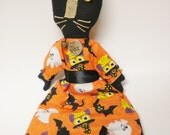 Cat, Folk Art Cat Dolls, Primitive Halloween Black Cats
