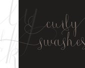 Digital Font | INSTANT DOWNLOAD |Roicamonta Curly Font  | single font file | Open Type Font (.otf)