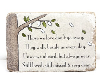 Memorial Stone. Memorial Gift. 6x9 Tumbled (Concrete) Paver. Remembrance Stone. In loving memory gift. Custom Sympathy Gift. Funeral Gift