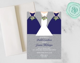 Bridesmaids Luncheon Invitation | Bridal Luncheon | 5x7 Invitation | A7 Envelopes | Download and Printing Avaliable | Custom Invitation