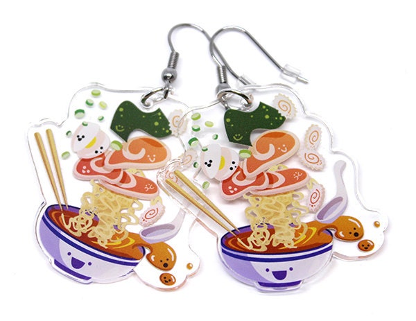  Cute Ramen Earrings ramen japan kawaii food kawaii ramen 