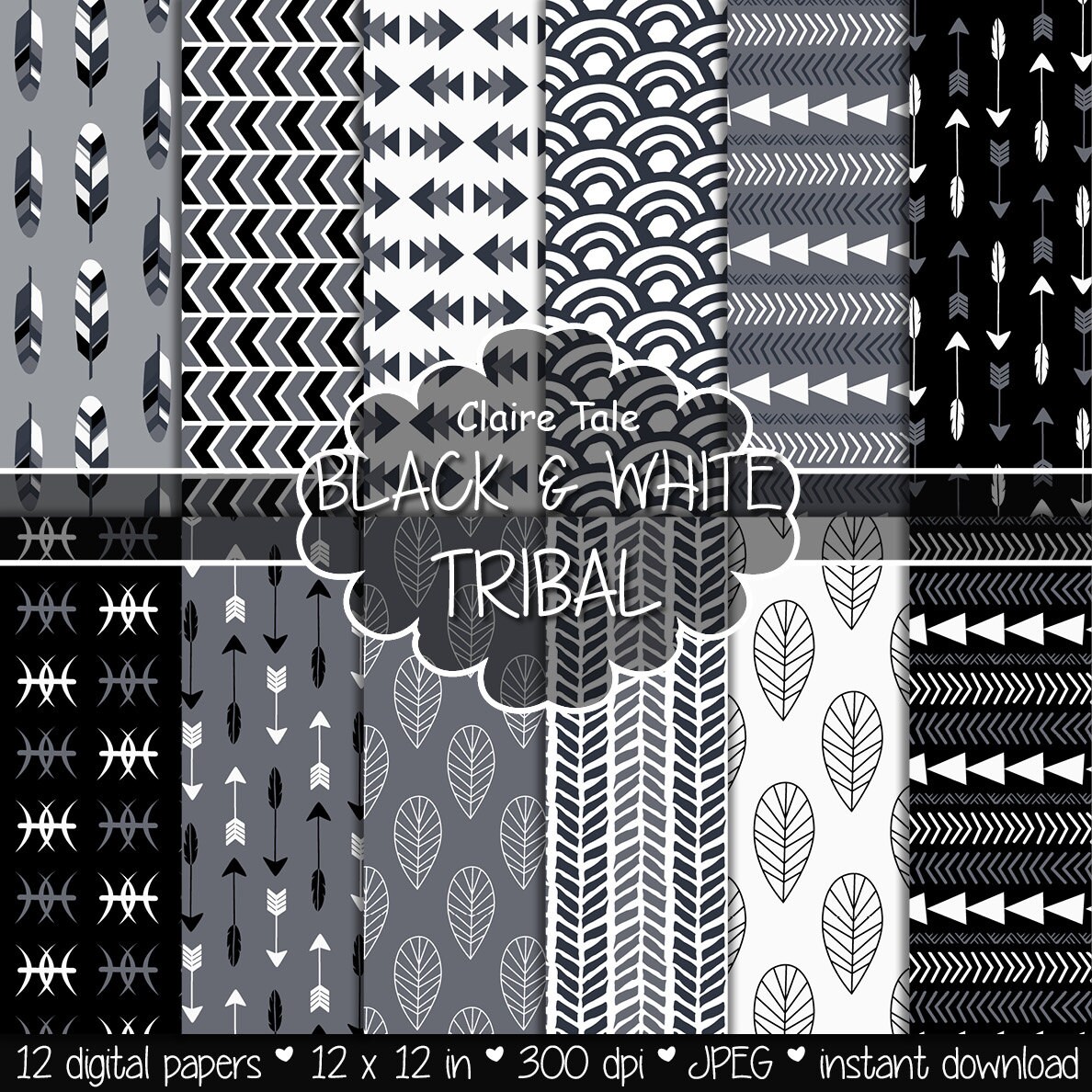 tribal pattern black and white tumblr